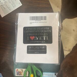 Yeti Black Leather Belt